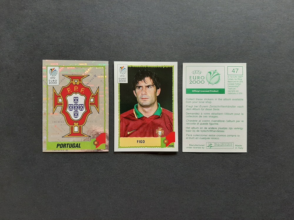 Panini EURO 2000 (green backs, made in Italy, TESCO) ULTIMATE