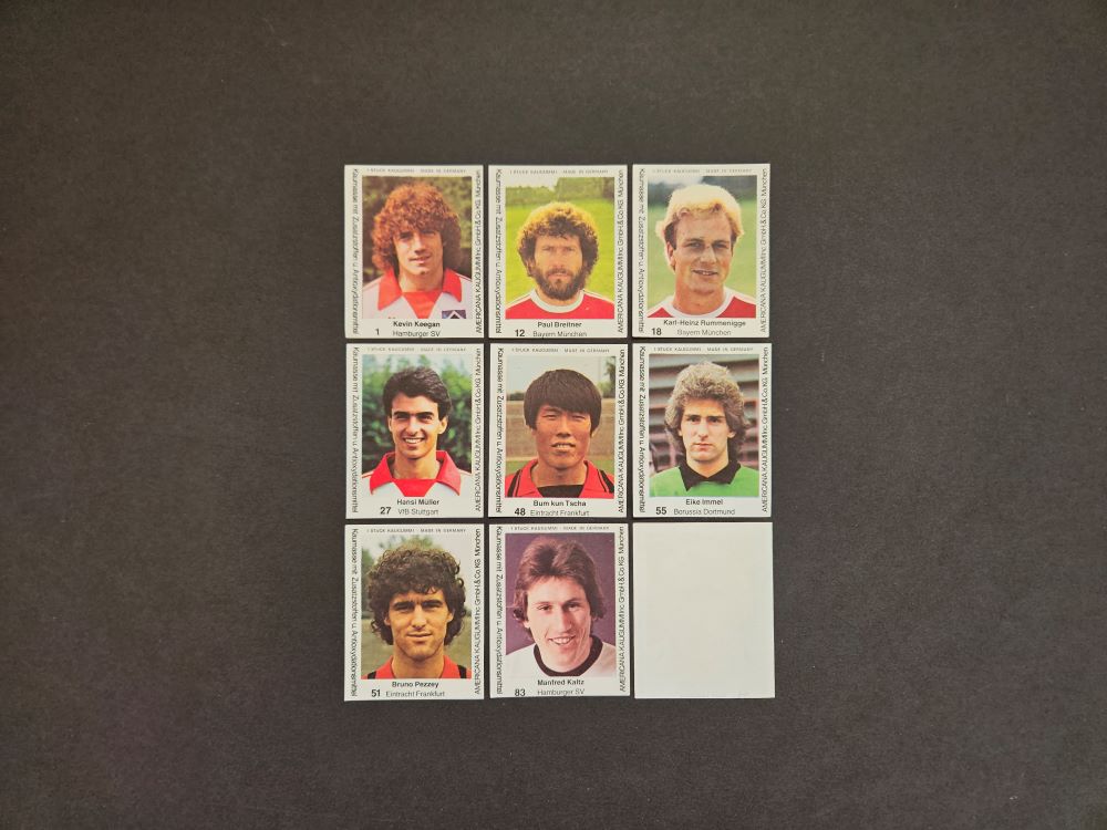 Americana Kaugummi: STARS DER FUSSBALL-BUNDESLIGA 80 (Germany)