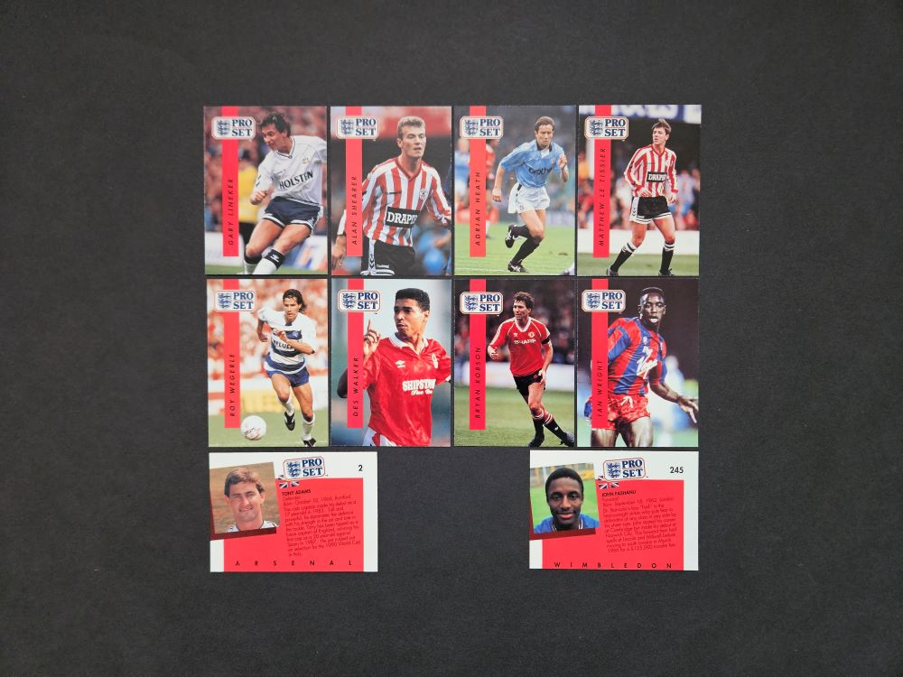 Pro Set: ENGLISH FOOTBALL 1990-1991 (England)