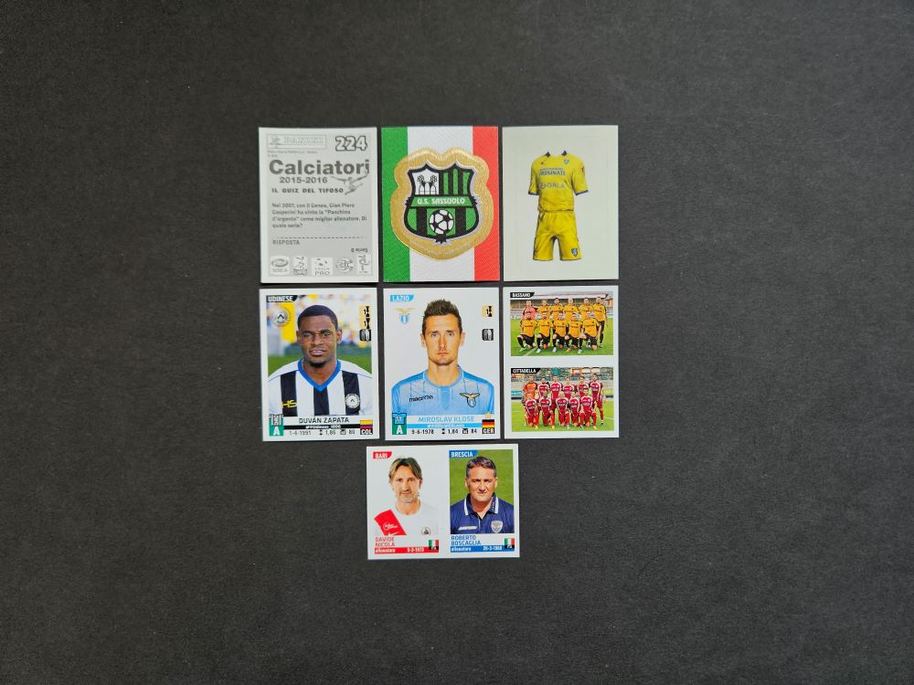 Panini: CALCIATORI 2015-2016 (Italy, number 1-867)