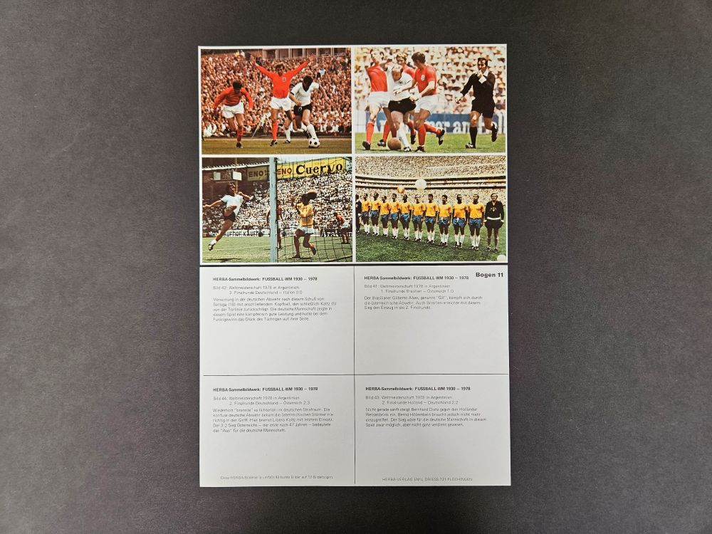 Herba-Verlag: FUSSBALL WM 1930-1978 (World Cup)