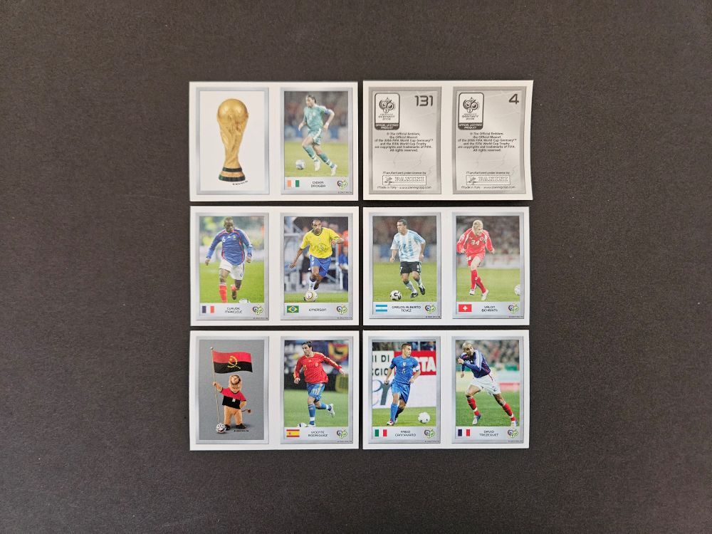 Panini: WORLD CUP GERMANY 2006 MINISTICKERS (white border)