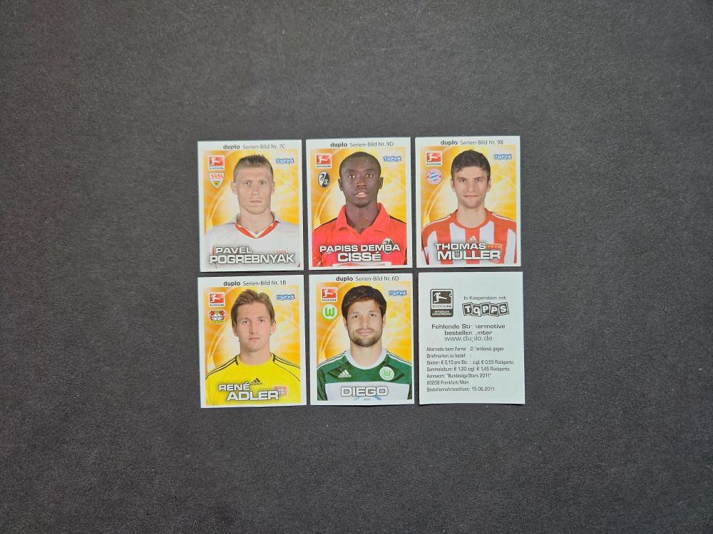 Ferrero/Topps: BUNDESLIGA STARS QUARTETT 2011 (Duplo, Germany)