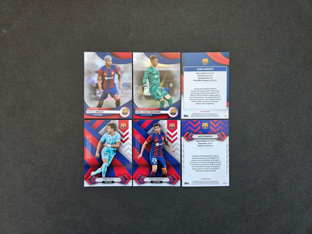 Topps: FC BARCELONA TEAM SET 2023-2024 (base cards)