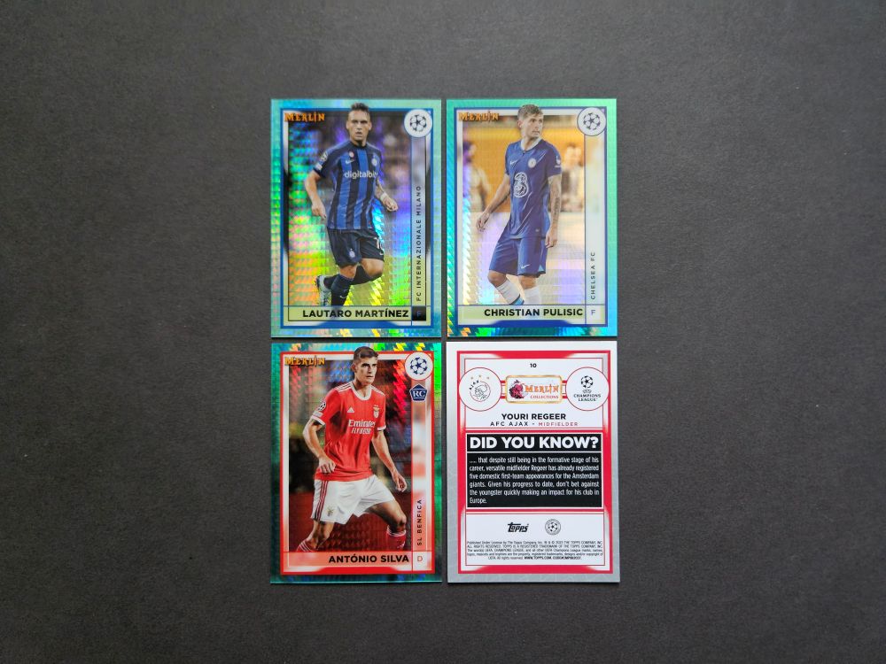 Topps: MERLIN CHROME UEFA CLUB COMPETITIONS 2022-2023 (Aqua Prism)