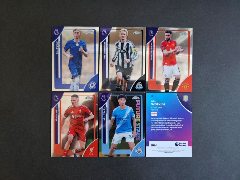 Topps: CHROME PREMIER LEAGUE 2025-2026 (England, base cards)