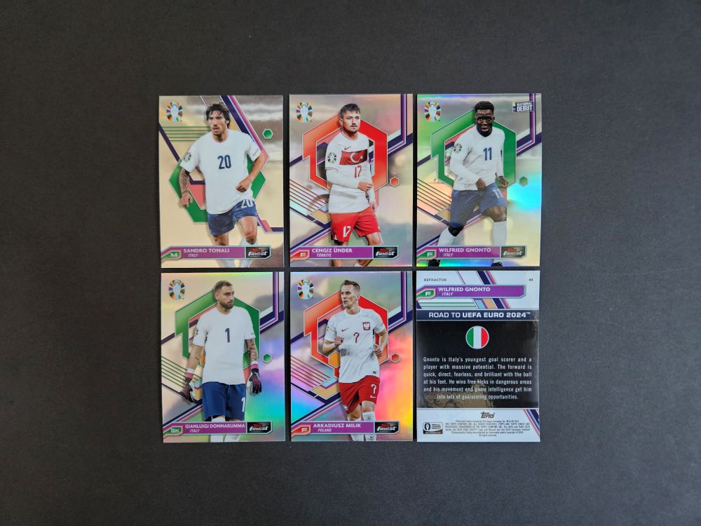 Topps: FINEST ROAD TO EURO 2024 (Refractor parallels)