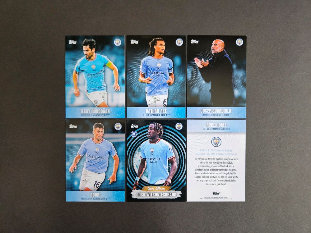 Topps: MANCHESTER CITY 2022-2023 (England, base cards)