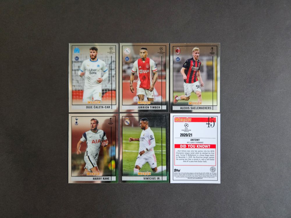 Topps: MERLIN CHROME UEFA CLUB COMPETITIONS 2020-2021 (base)