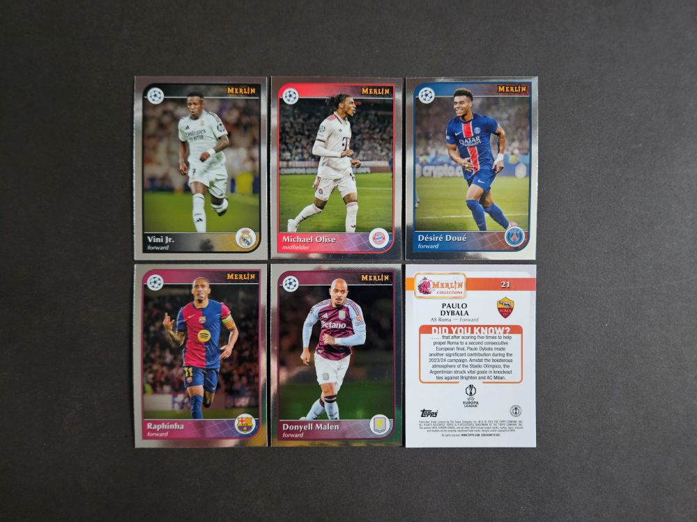 Topps: MERLIN CHROME UEFA CLUB COMPETITIONS 2024-2025 (base)