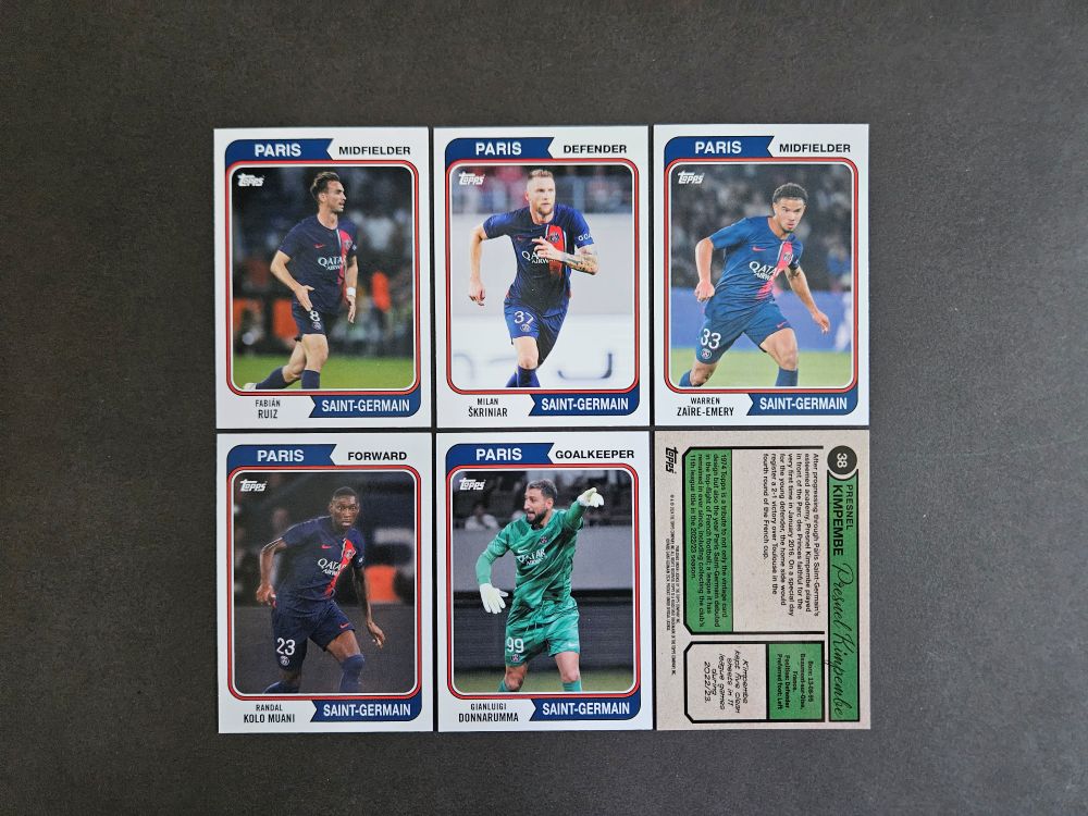 Topps: PARIS SAINT-GERMAIN TEAM SET 2023-2024 (base cards)