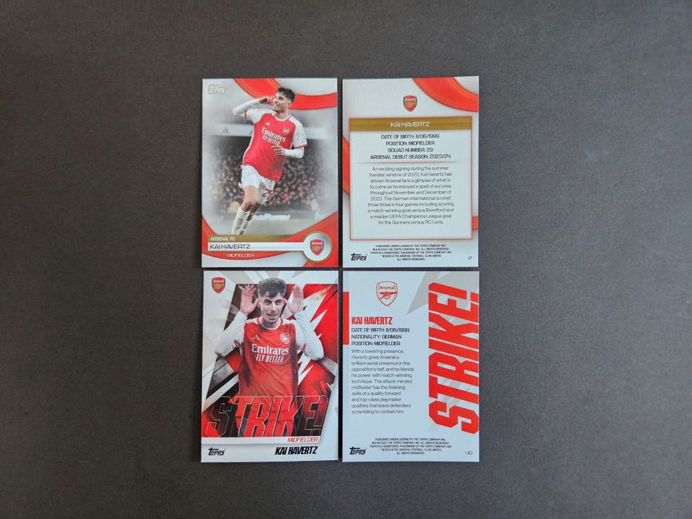 Topps: ARSENAL TEAM SET 2023-2024 (base cards)