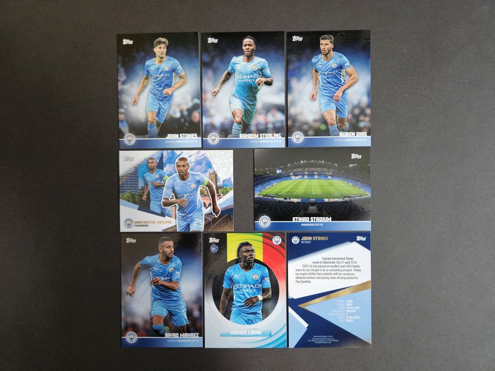 Topps: MANCHESTER CITY TRADING CARDS 2021-2022 (England, base)