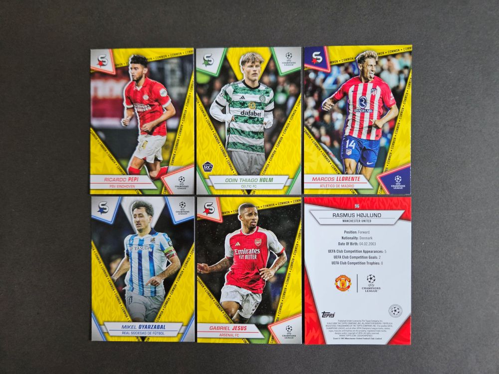 Topps: UEFA CLUB COMPETITIONS SUPERSTARS 2023-2024 (Common Action Edition, yellow)
