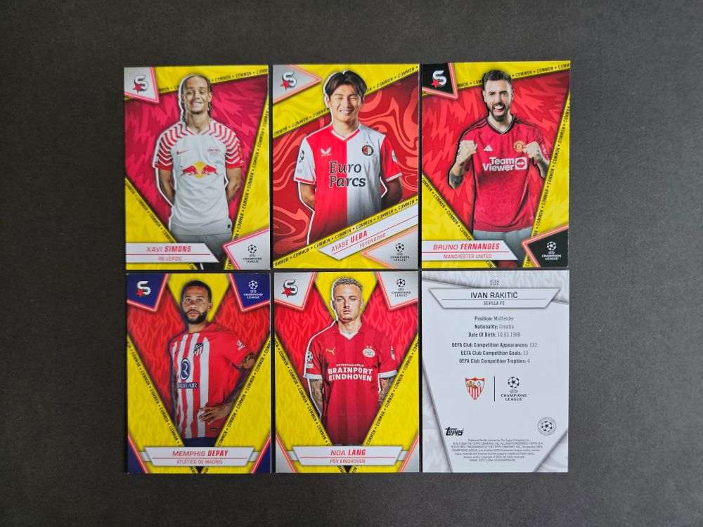 Topps: UEFA CLUB COMPETITIONS SUPERSTARS 2023-2024 (Common Edition, yellow)